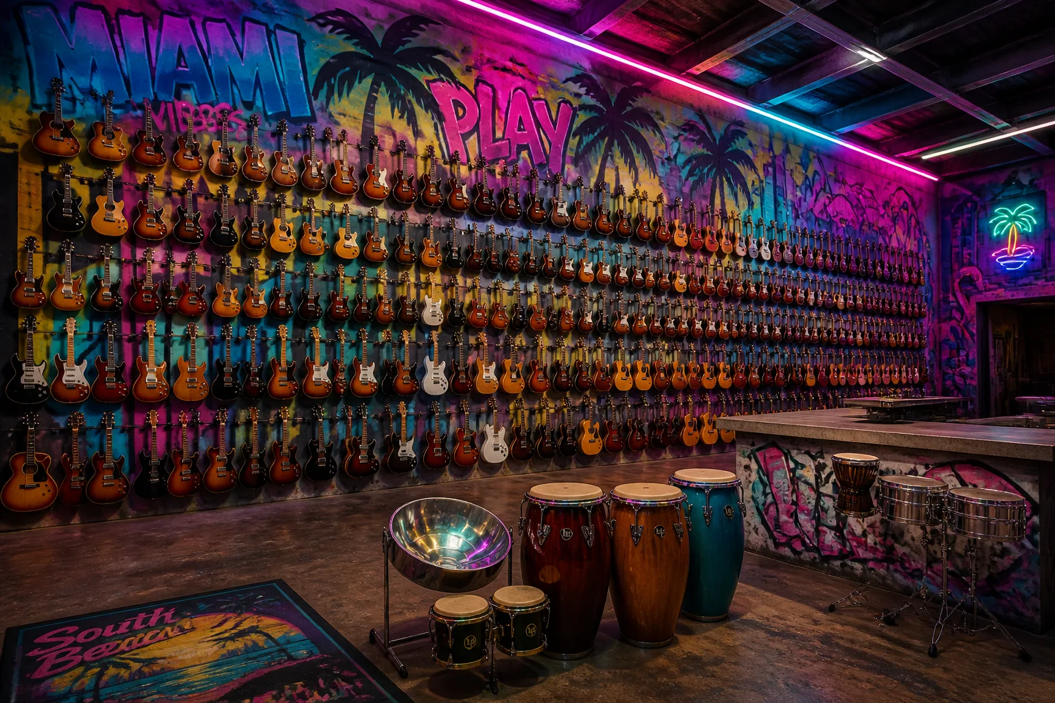 Gibson Opens Immersive Garage in Miamis Wynwood, Showcasing 600 Guitars and Latin Music Focus